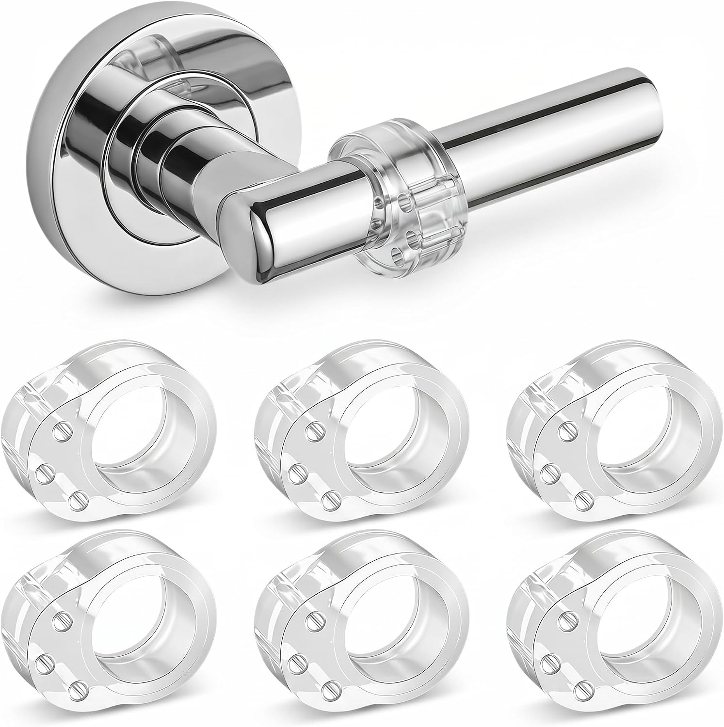 Türgriff-Schutzpuffer — 6 Stück, 18 mm